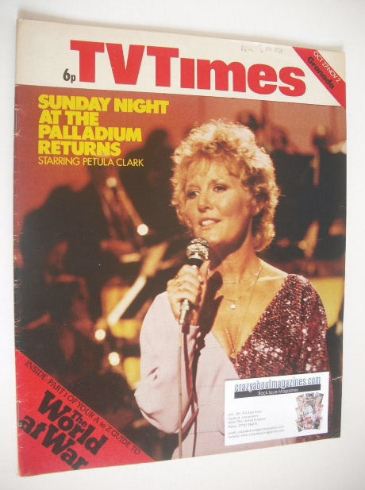 TV Times magazine - Petula Clark cover (27 October - 2 November 1973)