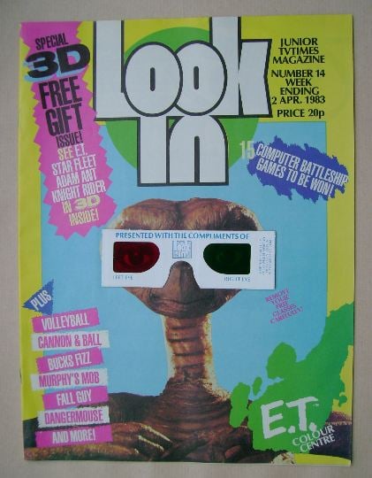 <!--1983-04-09-->Look In magazine - E.T. cover (2 April 1983)