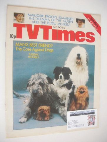 TV Times magazine - Man's Best Friend cover (28 June - 4 July 1975)
