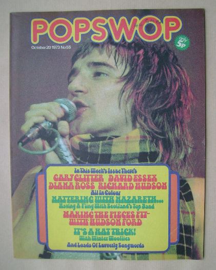 Popswop magazine - 20 October 1973 - Rod Stewart cover