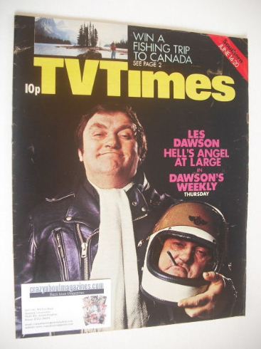 TV Times magazine - Les Dawson cover (14-20 June 1975)