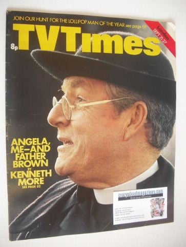 TV Times magazine - Kenneth More cover (21-27 September 1974)