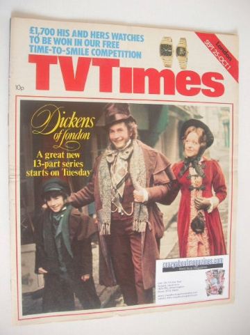 TV Times magazine - Dickens of London cover (25 September - 1 October 1976)