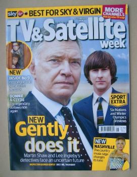 TV & Satellite Week magazine - Martin Shaw and Lee Ingleby cover (1-7 February 2014)