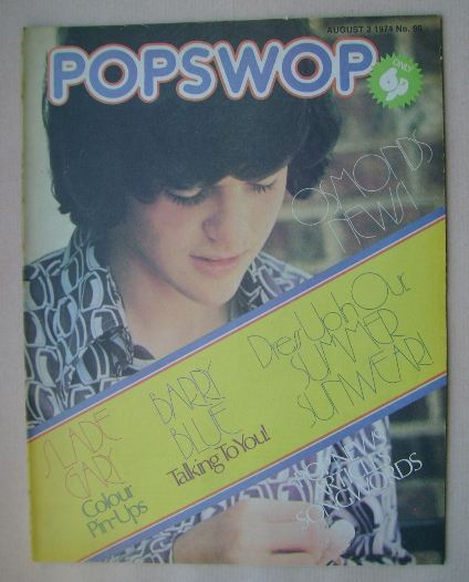 Popswop magazine - 3 August 1974 - Donny Osmond cover