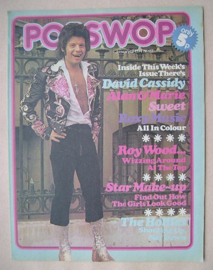 Popswop magazine - 12 January 1974 - Gary Glitter cover