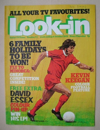 Look In magazine - Kevin Keegan cover (6 October 1973)
