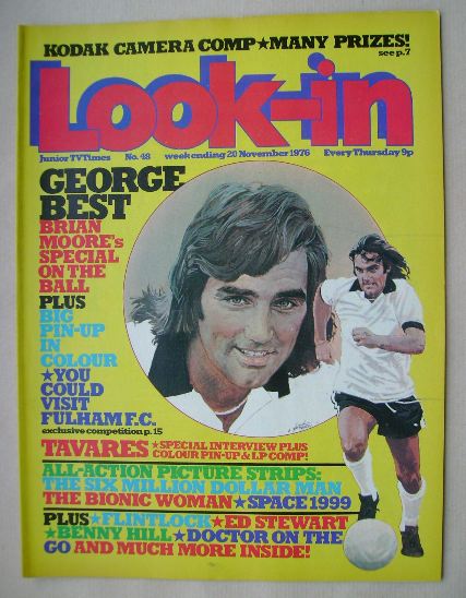 Look In magazine - George Best cover (20 November 1976)