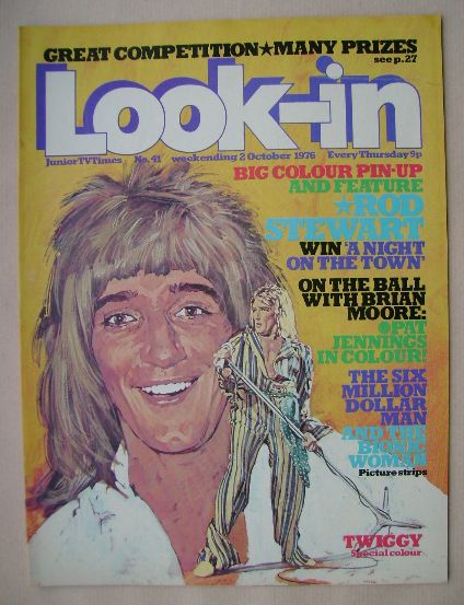 Look In magazine - Rod Stewart cover (2 October 1976)