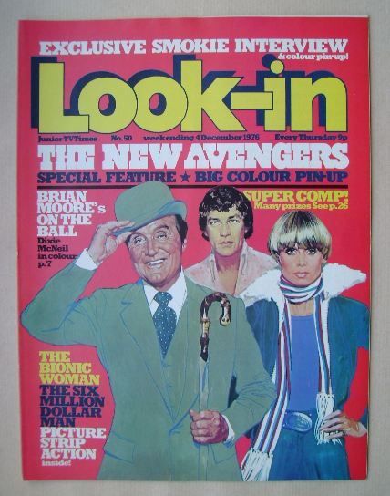 Look In magazine - The New Avengers cover (4 December 1976)
