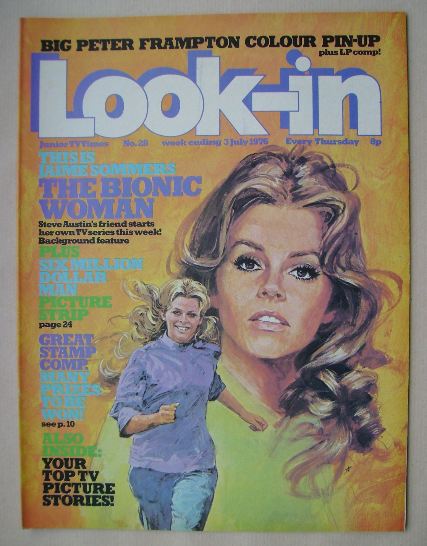 Look In magazine - The Bionic Woman cover (3 July 1976)