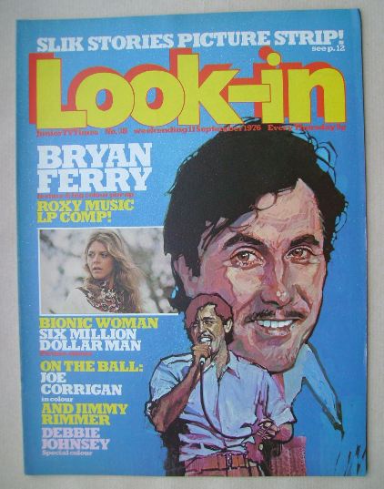 Look In magazine - Bryan Ferry cover (11 September 1976)