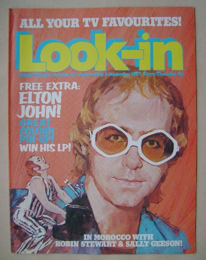 Look In magazine - Elton John cover (8 September 1973)