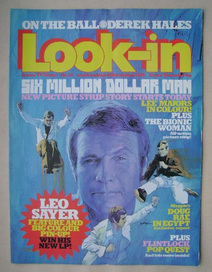 Look In magazine - Lee Majors cover (18 December 1976)