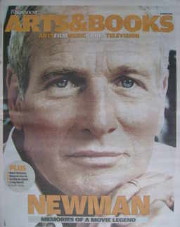 The Independent Arts&Books newspaper supplement - Paul Newman cover (26 March 2010)