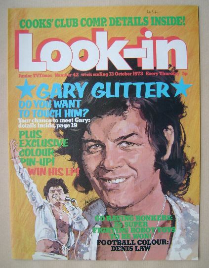 Look In magazine - Gary Glitter cover (13 October 1973)