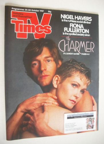 TV Times magazine - Nigel Havers and Fiona Fullerton cover (24-30 October 1987)