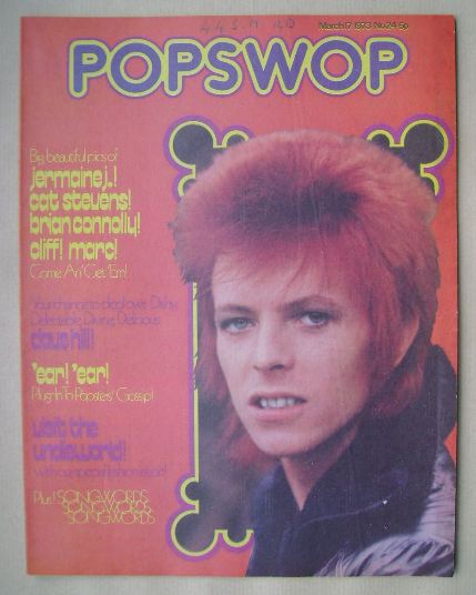 Popswop magazine - 17 March 1973 - David Bowie cover