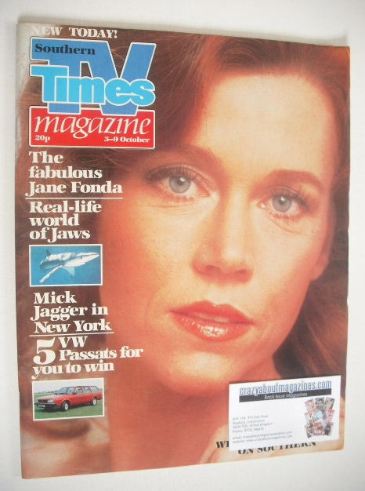 TV Times magazine - Jane Fonda cover (3-9 October 1981)