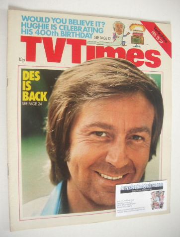 TV Times magazine - Des O'Connor cover (21-27 February 1976)