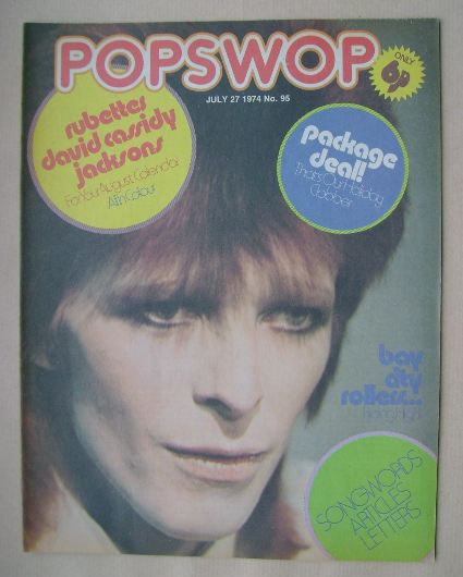 Popswop magazine - 27 July 1974 - David Bowie cover