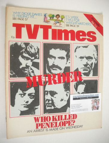 TV Times magazine - Who Killed Penelope cover (7-13 February 1976)