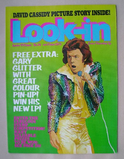 Look In magazine - Gary Glitter cover (9 June 1973)