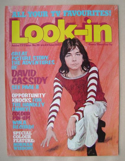 Look In magazine - David Cassidy cover (23 June 1973)