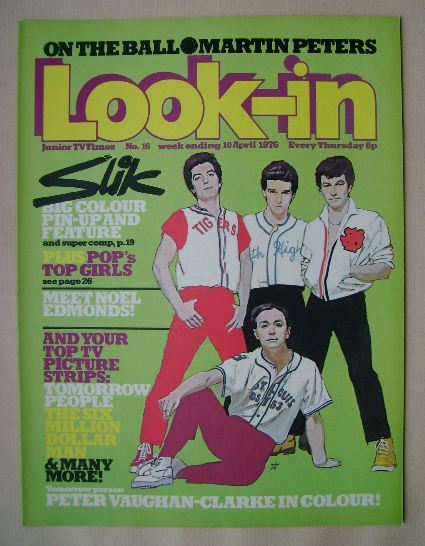 Look In magazine - Slik cover (10 April 1976)