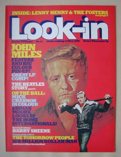 Look In magazine - John Miles cover (15 May 1976)