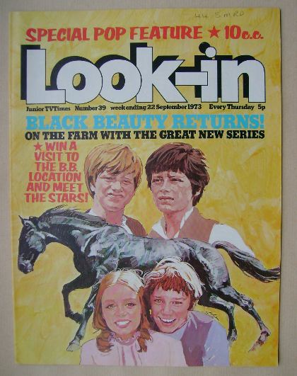 Look In magazine - Black Beauty cover (22 September 1973)