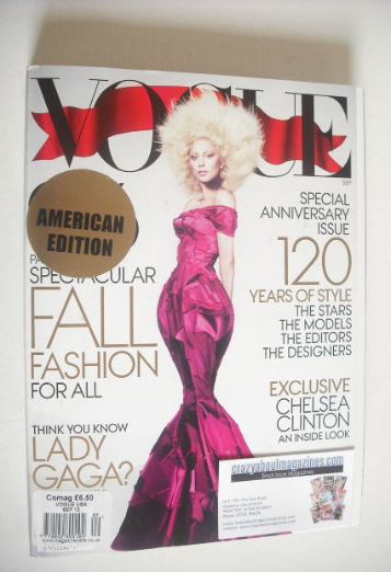 US Vogue magazine - September 2012 - Lady Gaga cover