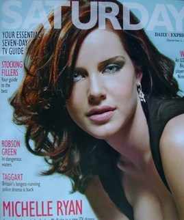 <!--2009-12-05-->Saturday magazine - Michelle Ryan cover (5 December 2009)