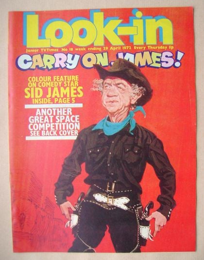 Look In magazine - Sid James cover (29 April 1972)