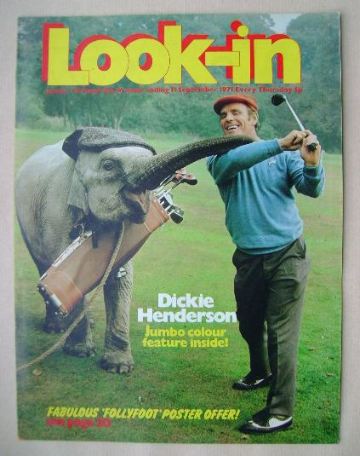 Look In magazine - Dickie Henderson cover (11 September 1971)