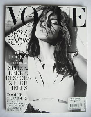 <!--2010-02-->German Vogue magazine - February 2010 - Eva Mendes cover
