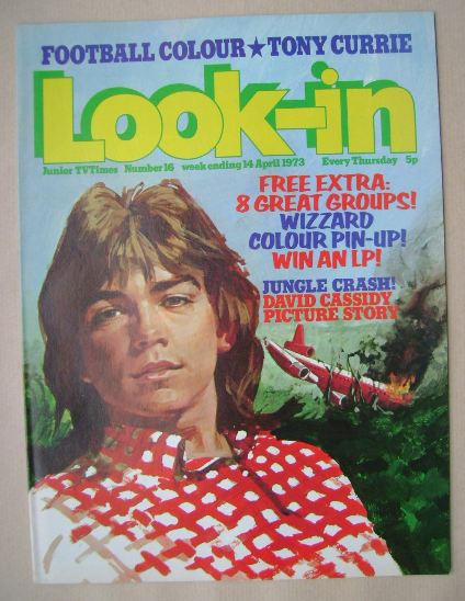Look In magazine - David Cassidy cover (14 April 1973)