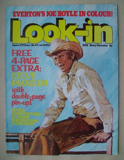 Look In magazine - Steve McQueen cover (21 October 1972)