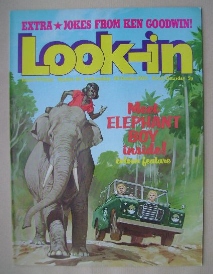 Look In magazine - Elephant Boy cover (28 October 1972)
