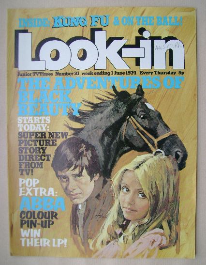 Look In magazine - Black Beauty cover (1 June 1974)