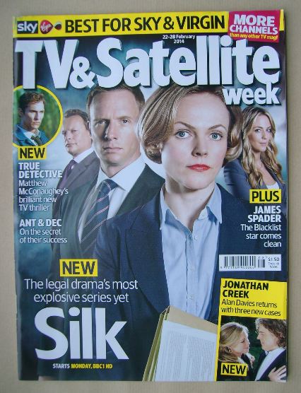<!--2014-02-22-->TV&Satellite Week magazine - Silk cover (22-28 February 20