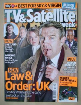 TV & Satellite Week magazine - Law & Order: UK cover (8-14 March 2014)