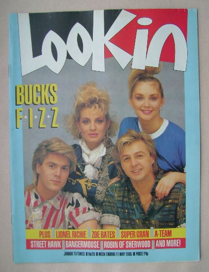 Look In magazine - Bucks Fizz cover (11 May 1985)