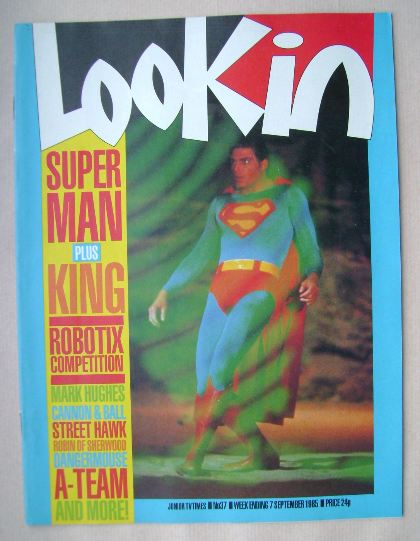 Look In magazine - Superman cover (7 September 1985)