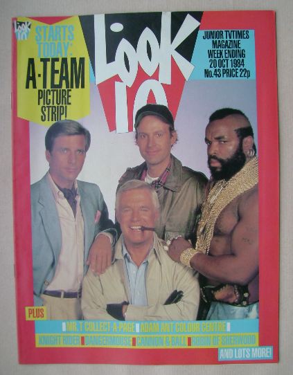 Look In magazine - The A-Team cover (20 October 1984)