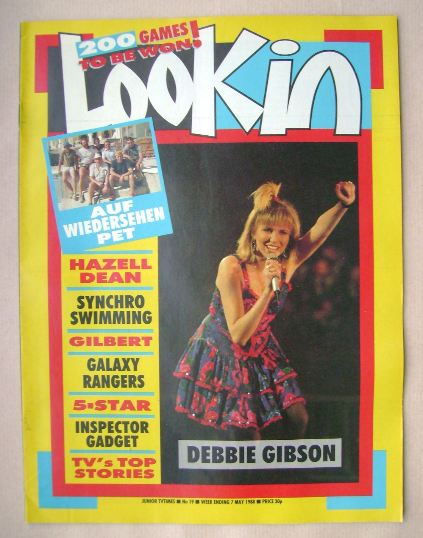 Look In magazine - Debbie Gibson cover (7 May 1988)