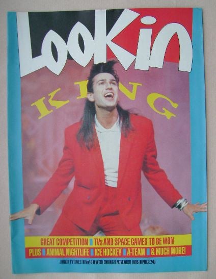 Look In magazine - Paul King cover (9 November 1985)