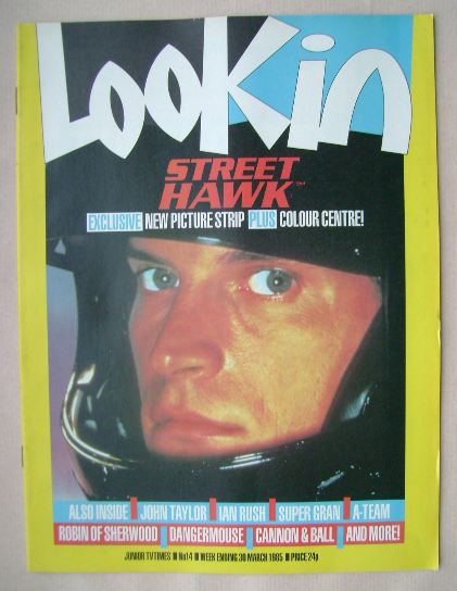 Look In magazine - Rex Smith cover (30 March 1985)