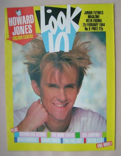 Look In magazine - Howard Jones cover (25 February 1984)