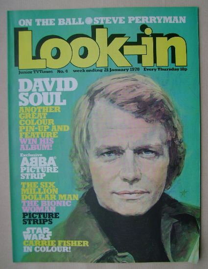 Look In magazine - David Soul cover (21 January 1978)